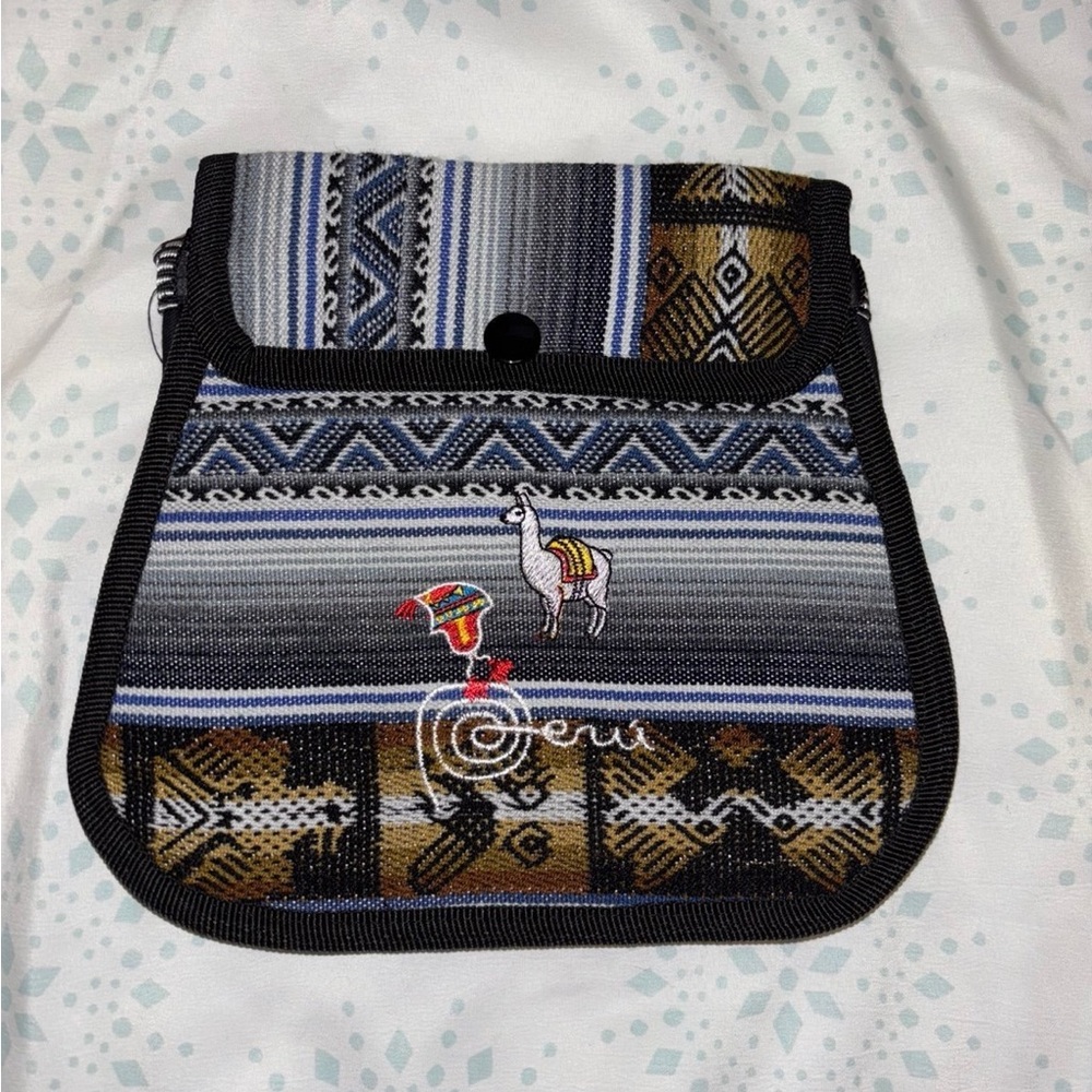 Peruvian Patterned Shoulder Bag - image 1